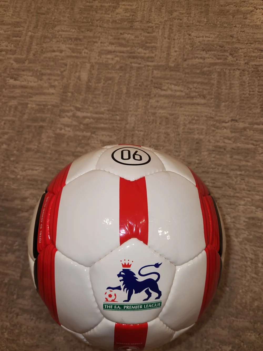 Total 90 Aerow Premier League Ball Soccer/Football Full Size 5 New Never Used